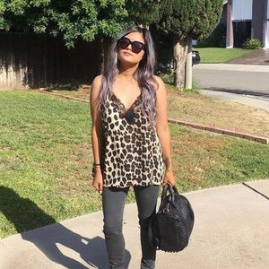 Zara leopard cami